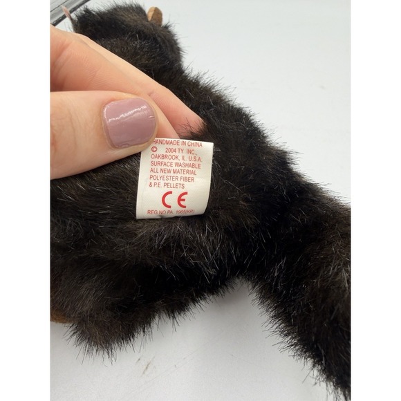 Ty Beanie Babies Heiress The Black Cat * 2004 * No Tags Stuffed Animal RETIRED - Picture 6 of 8